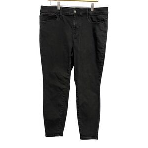 Gap Jegging Jeans Womens 18R Plus Black Mid Rise‎ Slim Stretch Denim Pants